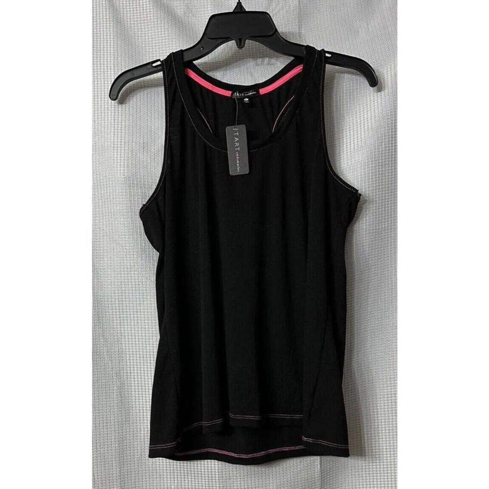 NWT Tart Intimates Womens Black Pink Sleeveless Top Tank Size XL